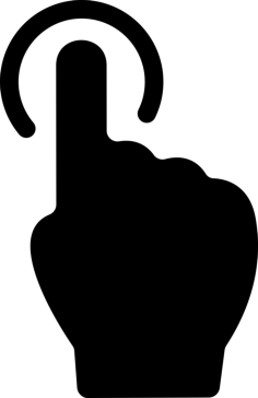 Press Button Silhouette Svg Vector, Free Vectors File